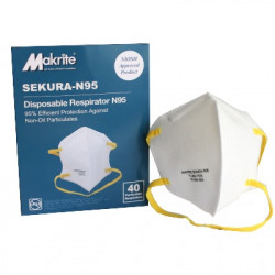 Makrite Disposable N95 Respirator Face Mask (NIOSH)