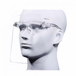 Plastic medical face shield glasses frame