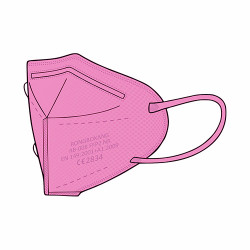 Rongbo respirator, FFP2 - pink