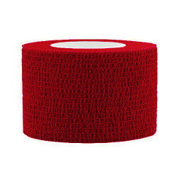 Elastic Self-adhesive Tape 2,5x450 cm, red