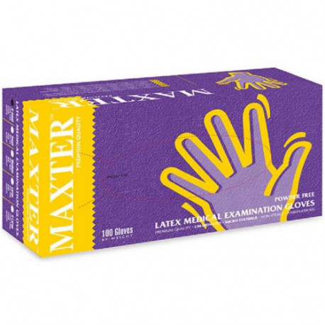 Maxter латексные перчатки без пудры S (100 шт.)