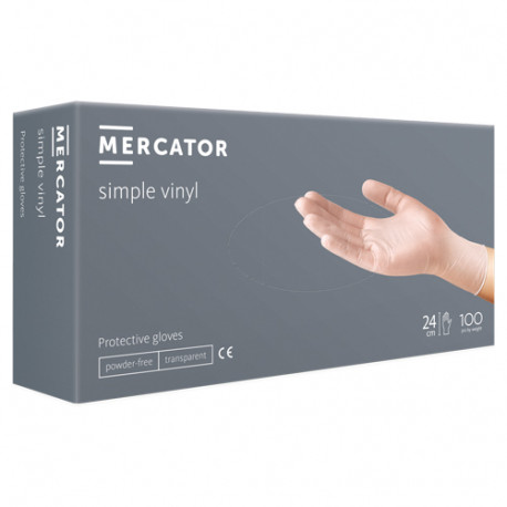 Mercator VINYLEX-PF виниловые перчатки без пудры XL (100 шт.)