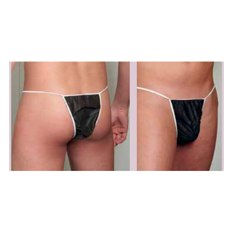 Disposable Black Underpants for Men (100 pcs.)