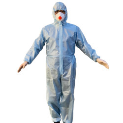 Auger Medical Disposable Isolation Overalls, Blue