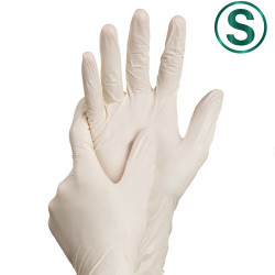 Polycare латексные смотровые перчатки без пудры S (100vnt)