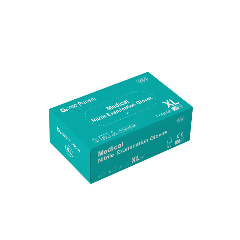 box of nitrile exam gloves