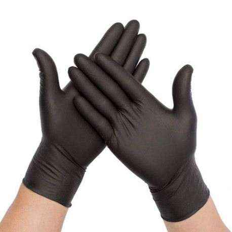 Intco Nitrile Gloves, Black, S size, box (1000 pcs.)