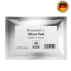 Biosmetics silikoniniai padeliai M dydis, 3 poros