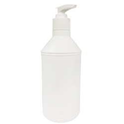 HDPE plastikinis buteliukas, 500 ml (su pompa)