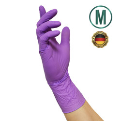 Nitras Disposable Nitrile Gloves M, Violet (100 pcs.)