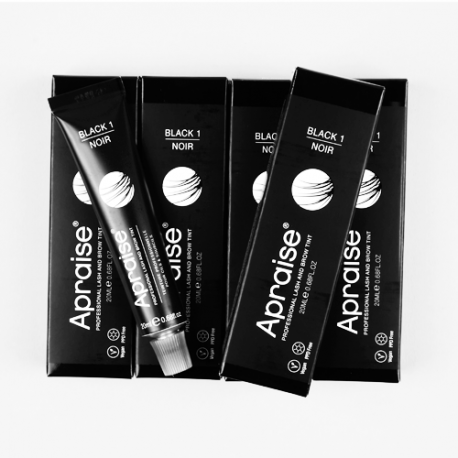 Apraise antakių ir blakstienų dažai be PPD, juoda Nr.1, 20 ml