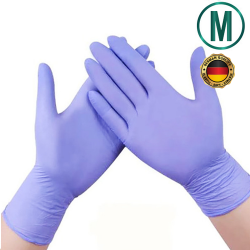 Nitras Disposable Nitrile Gloves M, Purple (100 pcs.)