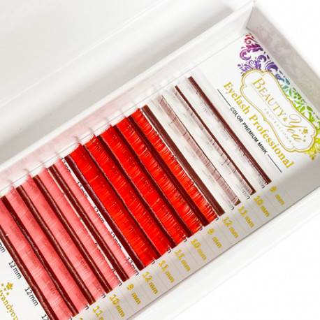Beauty&You Volume Colored Lashes White, Red, Pink 0.07