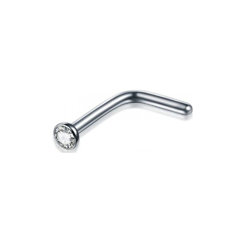 Titanium l shaped nose on sale stud