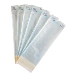 Lipnūs sterilizavimo maišeliai su garų ir EO dujų indikatoriumi, 140x260 mm,  200 vnt.