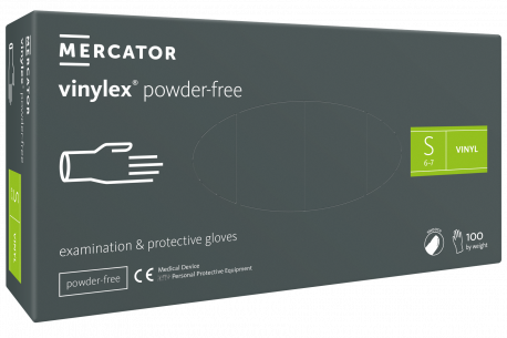 Mercator VINYLEX-PF powder-free vinyl gloves S (100 pcs.)
