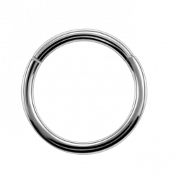 Titaninis auskaras ausiai su prasegimu 10mm - žiedo formos