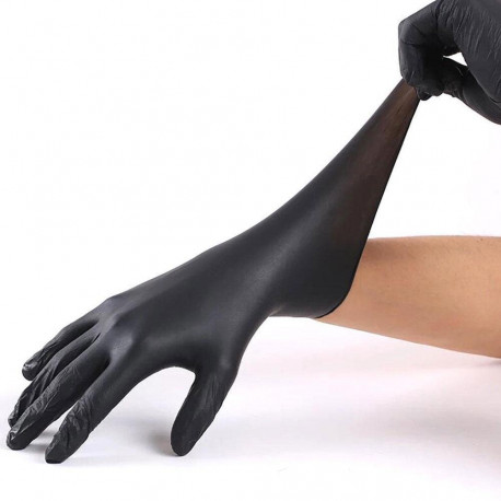 Maxter nitrile gloves black, size M 100 pcs