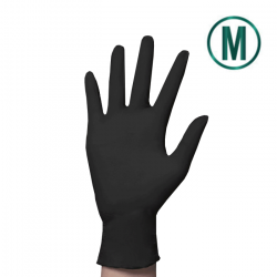 Перчатки нитриловые Maxter черные, размер M 100 шт.