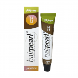 Hairpearl antakių ir blakstienų dažai be PPD, naturali ruda Nr.3 20ml