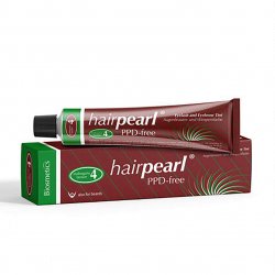 Hairpearl antakių ir blakstienų dažai be PPD, rausvai ruda Nr.4 20ml