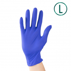 Maxter nitrile gloves cobalt, L size 100 pcs