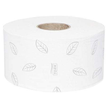 Tork toilet paper advanced mini jumbo, 2 layers. white