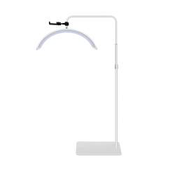 LED Half Moon lampa MOON, balta