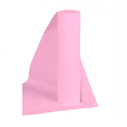 Простыня одноразовая в рулоне с перфорацией каждые 2м, флис 70х150 см, светло-розовая.