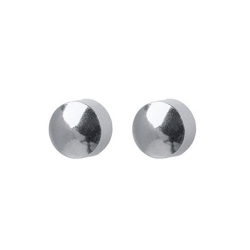 Серьги B&Y стерильные серебряные - круглые, размер S, 3мм