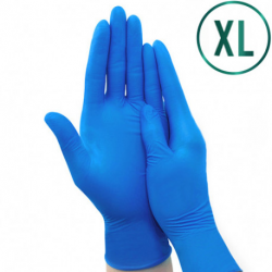 LyncMed нитриловые перчатки, синий (100 шт.)