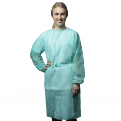 Nitras diagnostinis chalatas, PP 30gsm, žalia, 2XL, 10vnt
