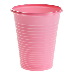 Nitras plastic disposable cups, pink, 180 ml (100 pcs.)