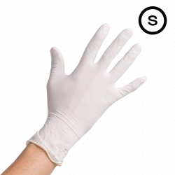 Maxter nitrile gloves white., size S, 100 pcs