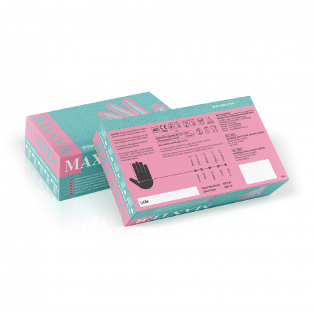 Maxter nitrile gloves TEAL, size S 100 pcs