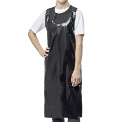 Nitras PE-Apron black 76x125 1pc