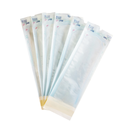 Adhesive sterilization pouches with steam and EO gas indicator, 140x260 mm, 10 pcs