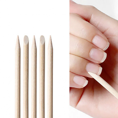 Wooden orangewood manicure sticks 150 mm (100pcs)