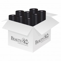 B&Y vienkartinė paklodė CLASSIC, flizelinas su perforacija 50cm,  70x150 cm, juoda, 18G, 8vnt