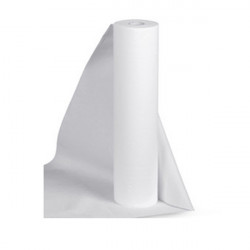 B&Y vienkartinė paklodė PURE, flizelinas su perforacija, 50cm, 70x150m, balta