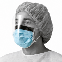 LyncMed трехслойные одноразовая маска, синий (50 шт.)